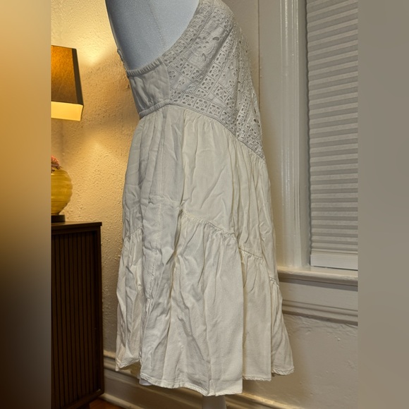 American Eagle sz S - IVORY bohemian Sundress w/ LACE BODICE - Picture 10 of 13